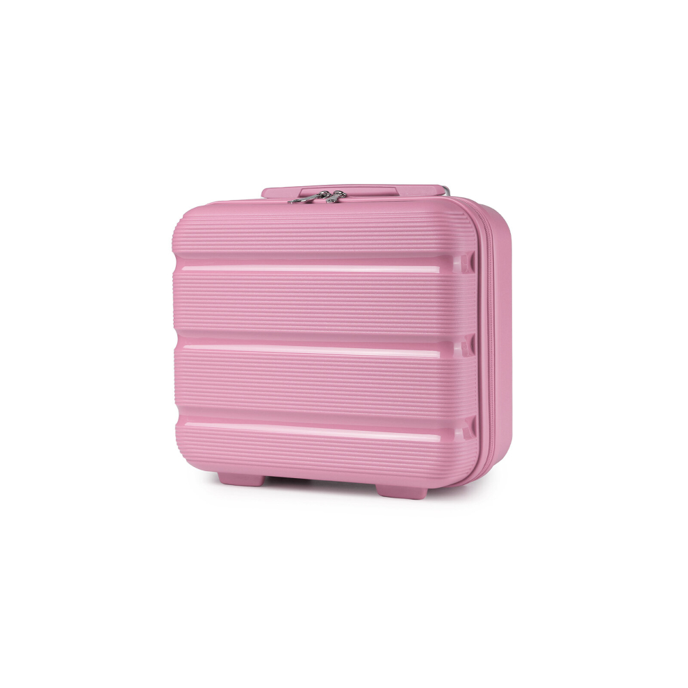 (14inch(the vanity case)) Kono Pink Hard Shell PP Suitcase With TSA Lock