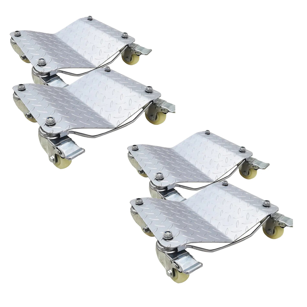 (Set of 4) Car Tyre Skate Wheel Dolly