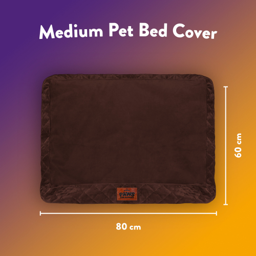 Slumberdown (Chocolate Brown, Medium) Slumberdown Paws for Slumber Pet Bed Cover 2