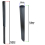 SPARES2GO Universal 32mm Extending Crevice Tool Extra Long Slim Vacuum Cleaner Attachment 2