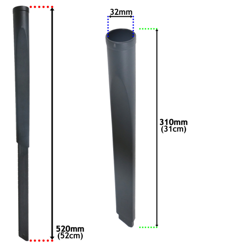 SPARES2GO Universal 32mm Extending Crevice Tool Extra Long Slim Vacuum Cleaner Attachment 1
