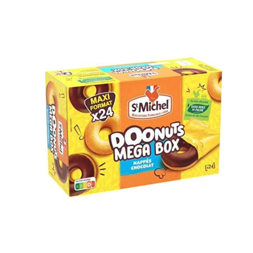 St Michel Chocolate Coated Doonuts 24 Pack
