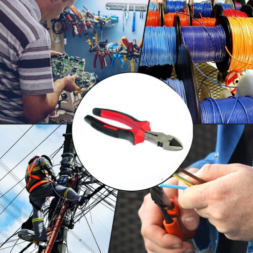 6 inch Diagonal Side Cutter Wire Cutting Nippers Pliers Electric Cable 1
