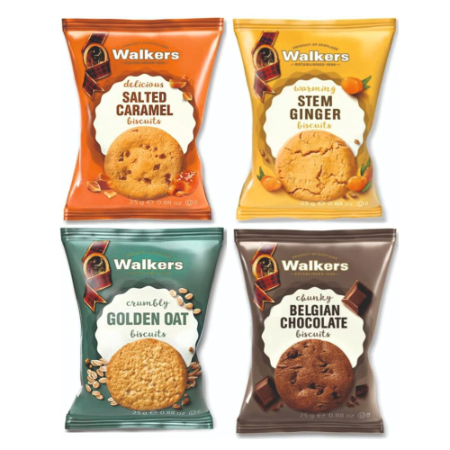 Walkers Walkers Assorted Biscuit Mini Packs 100 x 25g 2