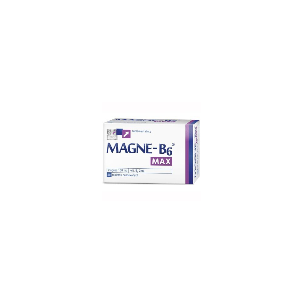 Sanofi Aventis Magne B6 Max 50 Tablets, Magnesium B6 100 Mg