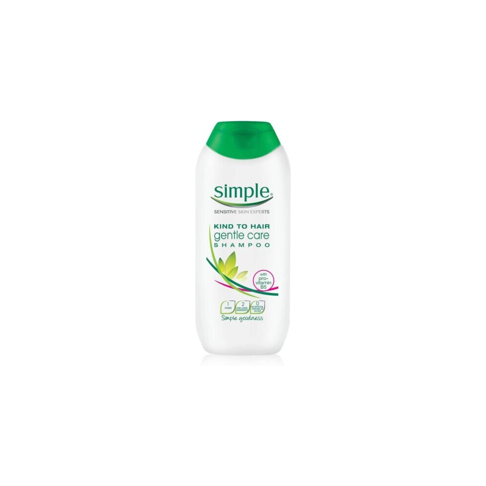 Simple Kind to Hair Gentle Care with Pro-Vitamin B5 Hair Shampoo 200ml