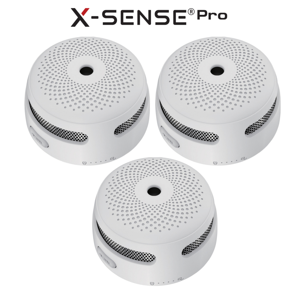 (3 Pack) Smart Smoke Alarms Wireless and Interconnectable