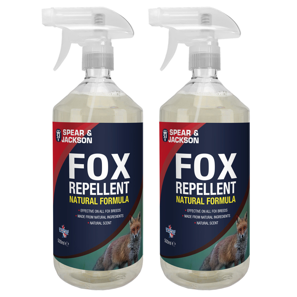 Spear & Jackson Fox Repellent Spray 2 x 500 ml - Multi Pack