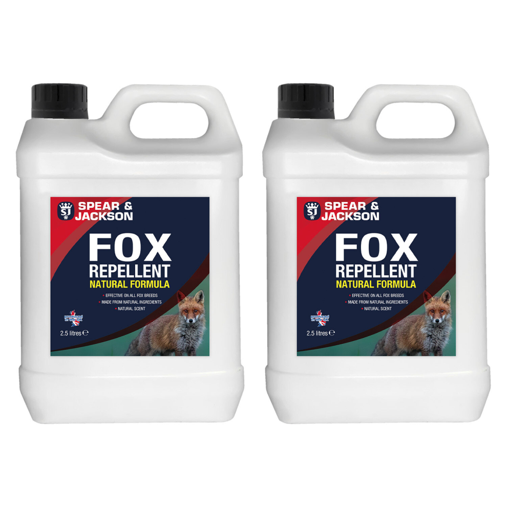 Spear & Jackson Fox Repellent Spray 2 x 2.5 Litre Refill