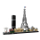 Architecture Paris Model Building Set for Adults with Eiffel Tower and The Louvre Model 1
