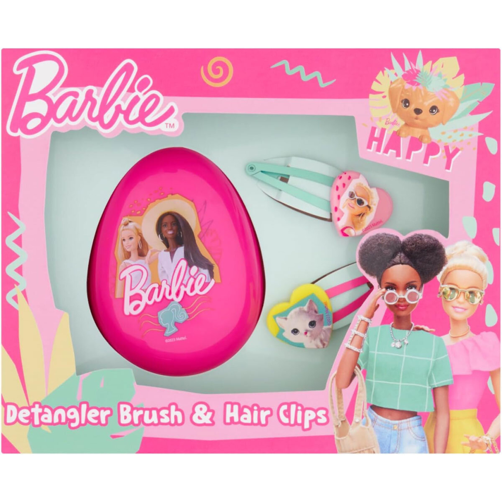 Barbie Detangler Brush & Hair Clips