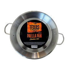 Texas Club Stainless Steel Paella Pan, 36cm