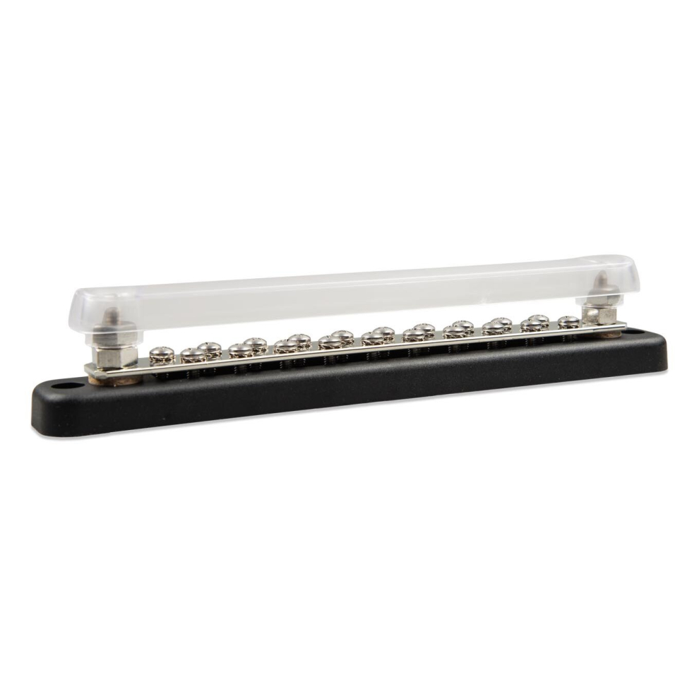 (Busbar 150A 2P With 20 Terminals +Cover) Victron Energy 150A, 250A & 600A Busbar For High Current & Removable Cover 8719076056379
