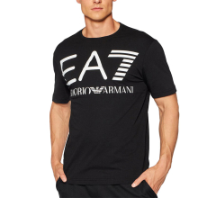 (M) ARMANI EA7 6KPT23 Mens T Shirt Emporio Armani Black Tee