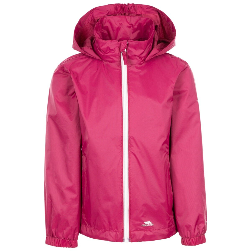 (9-10 Years, Berry) Trespass Girls Waterproof Jacket Sabrina