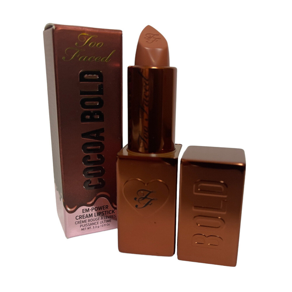 Too Faced Cocoa Bold Cream Lipstick 3.3G Ganache Cream,Brown
