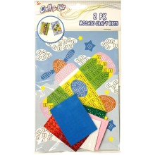 (Car and Aeroplane) Mosaic Foam Craft Picture Kit