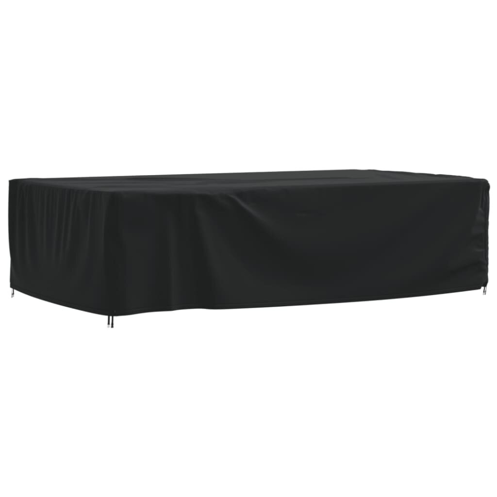 (315 x 180 x 74 cm) vidaXL Garden Furniture Cover Outdoor Furniture Cover Black Waterproof 420D