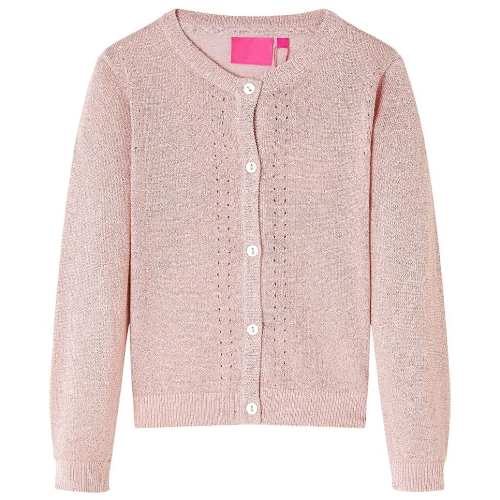 Vidaxl (Pink, 104) Kids' Cardigan Long Sleeve Coats Toddler Children Kids Knit Sweater Knitted