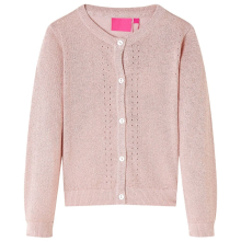 (pink, 116) Kids' Cardigan Long Sleeve Coats Toddler Children Kids Knit Sweater Knitted