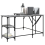 VidaXL (grey sonoma) vidaXL Desk Office Desk Computer Table Study Writing Table Engineered Wood 3