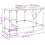 VidaXL (grey sonoma) vidaXL Desk Office Desk Computer Table Study Writing Table Engineered Wood 4