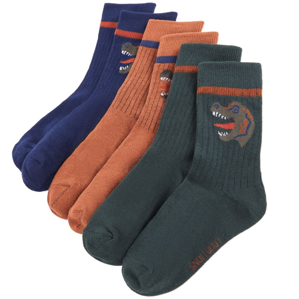 Vidaxl (30-34) Kids' Socks Children Cotton Socks Toddler Kids School Socks 5 Pairs Dog Print