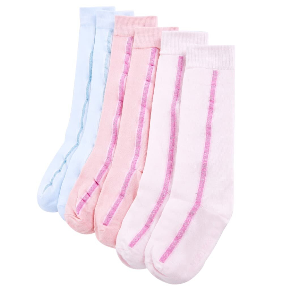 (23-26) Kids' Socks Children Cotton Socks School Socks for Toddler Girls Boys 5 Pairs