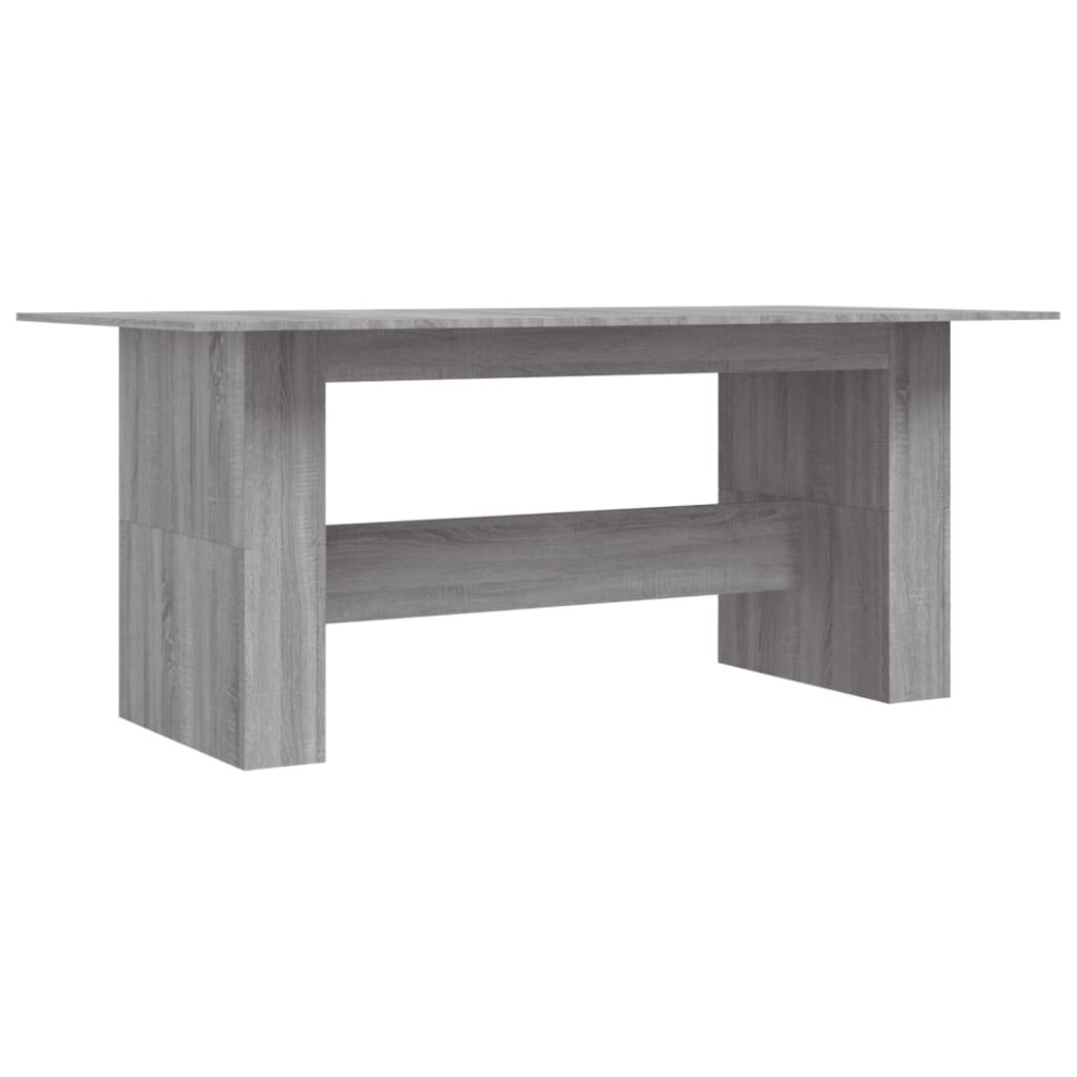 (grey sonoma) vidaXL Dining Table Kitchen Dinner Table Dining Room Table Engineered Wood