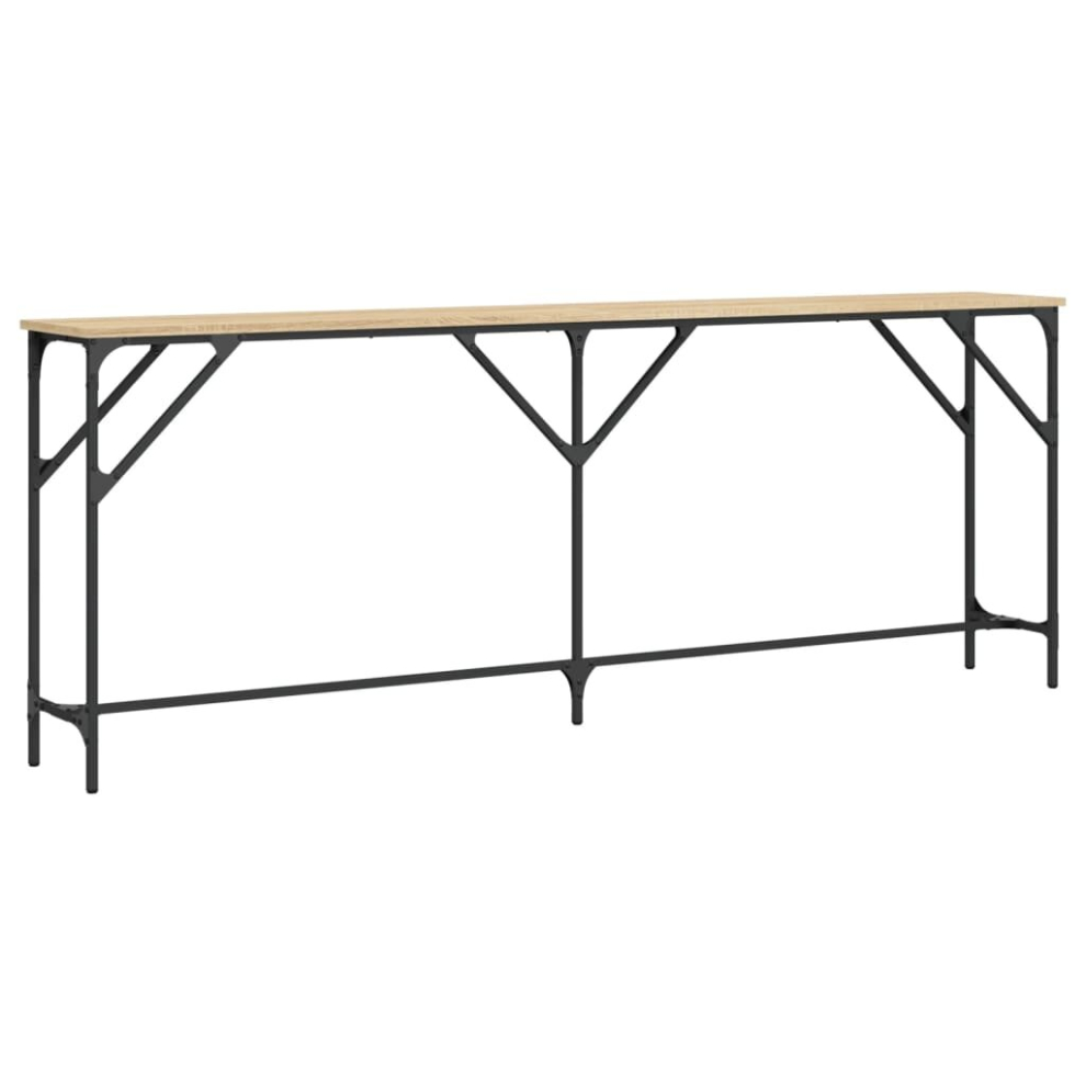 Vidaxl (Sonoma Oak, 200 X 29 X 75 Cm) Console Table Tea End Table Hallway Sofa Couch Table Engineered Wood