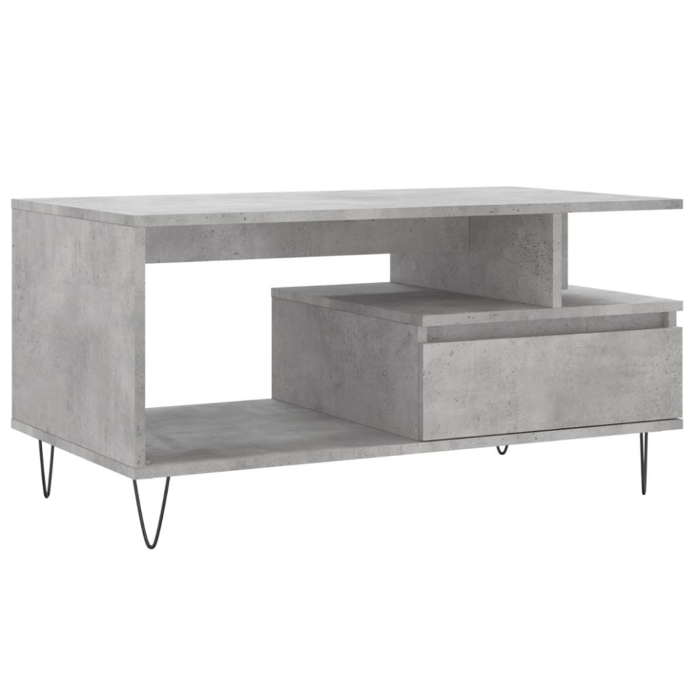 Vidaxl (Concrete Grey) Coffee Table Side Table End Accent Telephone Sofa Table Engineered Wood