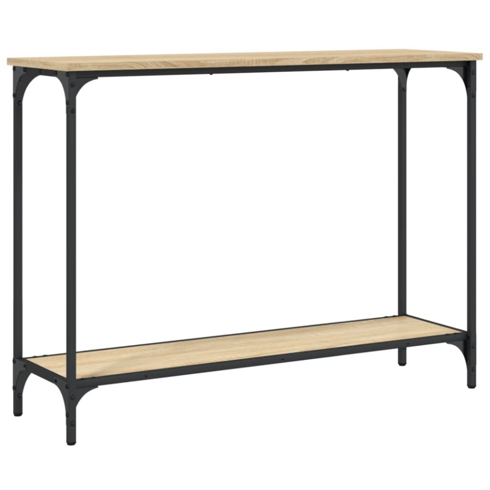 Vidaxl (Sonoma Oak, 101 X 30.5 X 75 Cm) Console Table Tea End Table Hallway Sofa Couch Table Engineered Wood