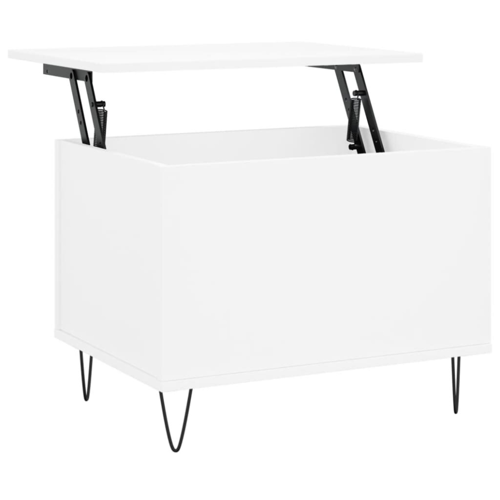 Vidaxl (White) Coffee Table Side Table End Accent Telephone Sofa Table Engineered Wood