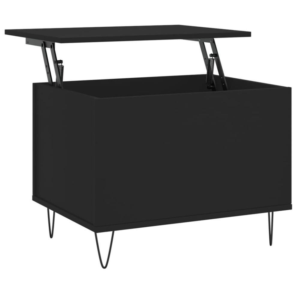 Vidaxl (Black) Coffee Table Side Table End Accent Telephone Sofa Table Engineered Wood