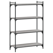 (grey sonoma, 80 x 30 x 120 cm) vidaXL Bookcase Bookshelf Storage Cabinet Rack Book Shelf Engineered Wood