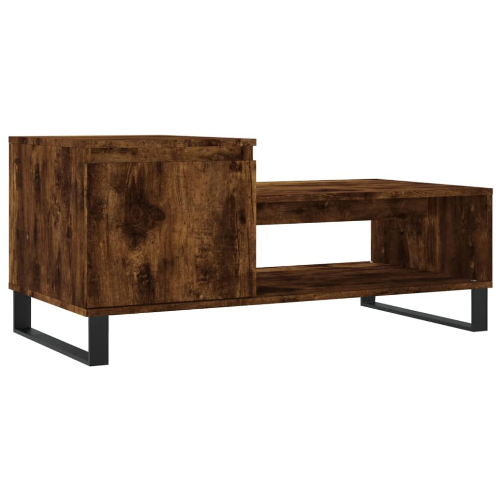 Vidaxl (Smoked Oak) Coffee Table Side Table End Accent Telephone Sofa Table Engineered Wood Brown