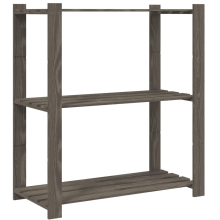 (grey, 80 x 38 x 90 cm) vidaXL Storage Rack Storage Units Shelf Industrial Shelving Solid Pinewood