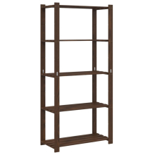(brown, 80 x 38 x 170 cm) vidaXL Storage Rack Storage Units Shelf Industrial Shelving Solid Pinewood