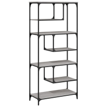(grey sonoma) vidaXL Bookcase Bookshelf Storage Cabinet Display Organiser Engineered Wood