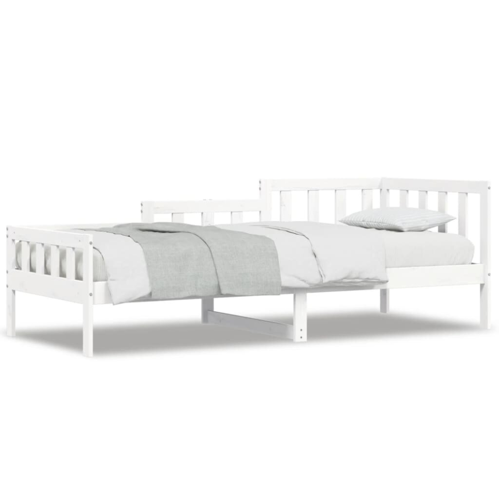 (white, 80 x 200 cm) vidaXL Day Bed Bedroom Sofa Bed Guest Bed Frame Daybed Couch Solid Wood Pine