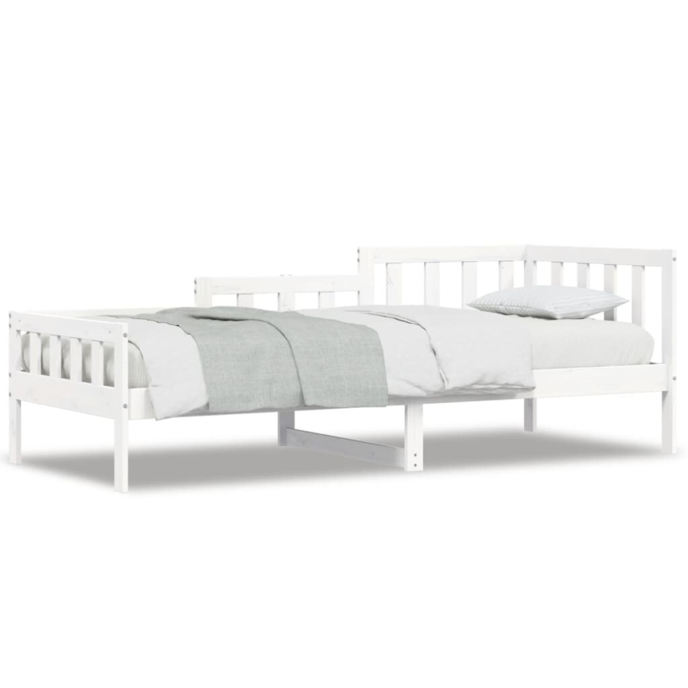 (white, 90 x 200 cm) vidaXL Day Bed Bedroom Sofa Bed Guest Bed Frame Daybed Couch Solid Wood Pine