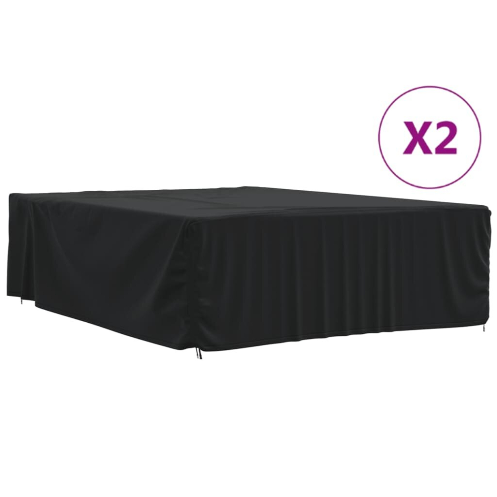 (350 x 260 x 90 cm) vidaXL Garden Furniture Covers Outdoor Furniture Cover 2pcs 420D Oxford Fabric