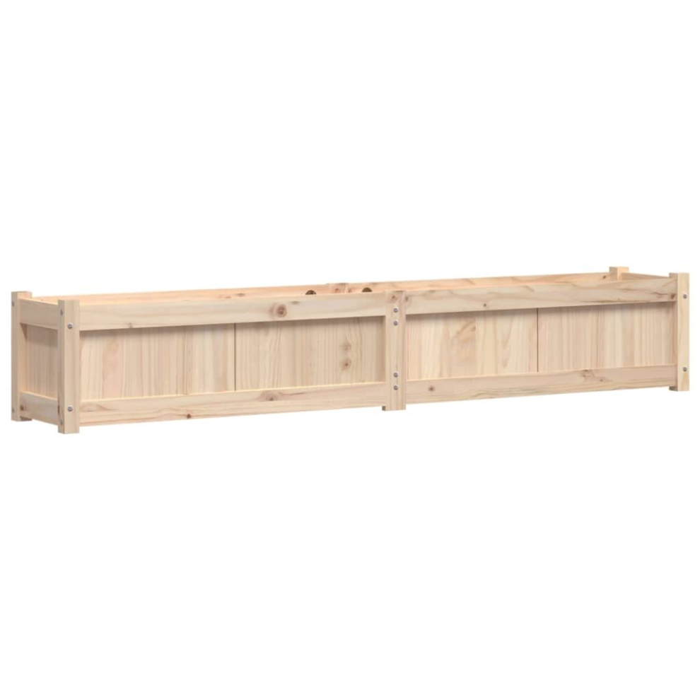 VIDAXL Pine Raised Garden Planter 180 x 31 x 31cm Brown - Image 2