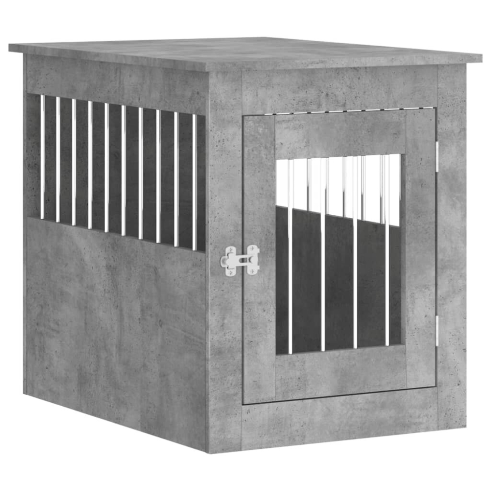 (concrete grey, 55 x 75 x 65 cm) vidaXL Dog Crate Furniture Pet Doghouse Dog Kennel Dog Cage Engineered Wood