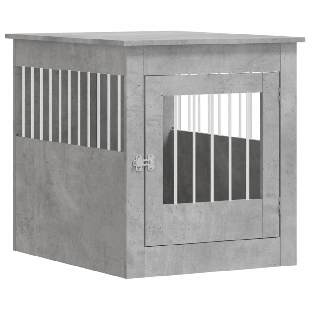Vidaxl (Concrete Grey, 64.5 X 80 X 71 Cm) Dog Crate Furniture Pet Doghouse Dog Kennel Dog Cage Engineered Wood