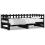 VidaXL (black, 90 x 200 cm) vidaXL Pull-out Day Bed Sofa Bed Guest Bed Frame Daybed Couch Solid Wood Pine 3