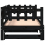 VidaXL (black, 90 x 200 cm) vidaXL Pull-out Day Bed Sofa Bed Guest Bed Frame Daybed Couch Solid Wood Pine 9