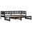 VidaXL (black, 90 x 200 cm) vidaXL Pull-out Day Bed Sofa Bed Guest Bed Frame Daybed Couch Solid Wood Pine 5
