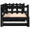 VidaXL (black, 90 x 190 cm) vidaXL Pull-out Day Bed Sofa Bed Guest Bed Frame Daybed Couch Solid Wood Pine 8