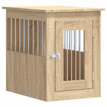 (sonoma oak, 45 x 62 x 59 cm) vidaXL Dog Crate Furniture Pet Doghouse Dog Kennel Dog Cage Engineered Wood